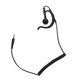 WPBEH 3.5mm Black earhook - small style earpiece.
