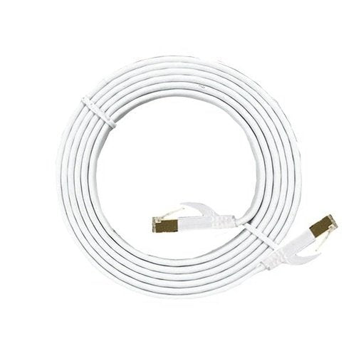 XIC-1.8 shielded Cat 7 flat interface 1.8m cable, White, M-M