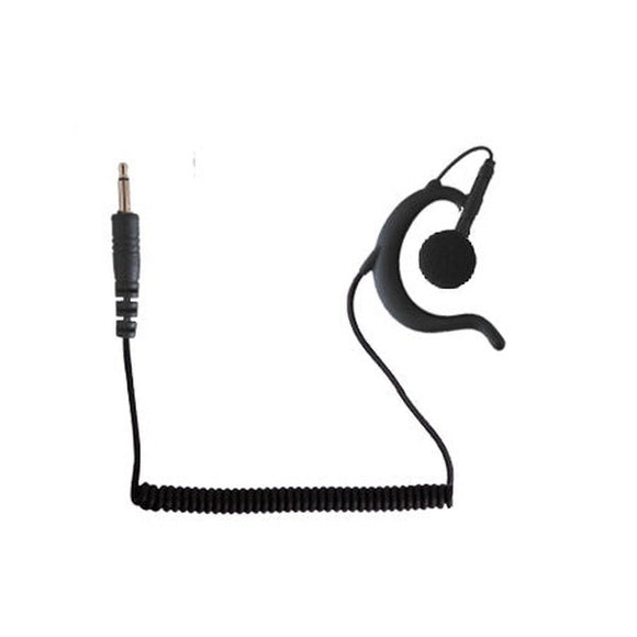 WPBEH 3.5mm Black earhook - small style earpiece.